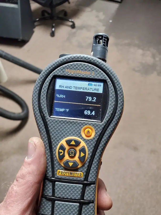 Moisture meter humidity assessment for Mold Remediation & Removal in Rockford
