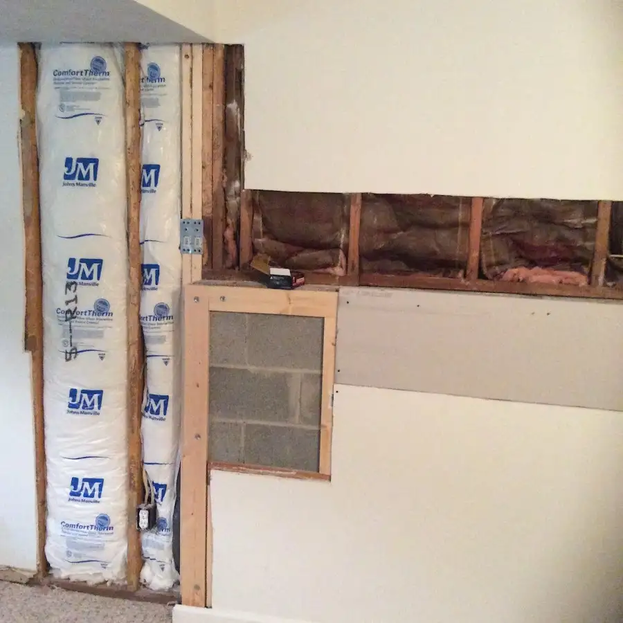 Wall insulation replacement during Odor Removal & Deodorization in Rockford